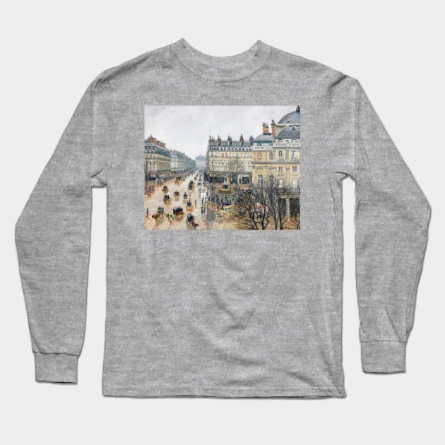 French Theater Square, Paris by Camille Pissarro Long Sleeve T-Shirt by Kitchen Sink Stickers and More!